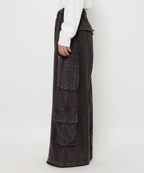 SET UP対応】ピグメントスウェットカーゴパンツ(HARE)（スウェット