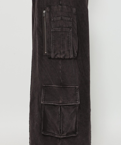 HARE（ハレ）の「【SET UP対応】ピグメントスウェットカーゴパンツ(HARE)（スウェットパンツ・メンズ・ブラウン/ブラック・SMALL/MEDIUM）」の5枚目の写真