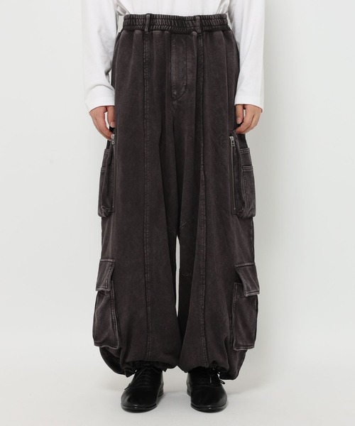 HARE（ハレ）の「【SET UP対応】ピグメントスウェットカーゴパンツ(HARE)（スウェットパンツ・メンズ・ブラウン/ブラック・SMALL/MEDIUM）」の10枚目の写真