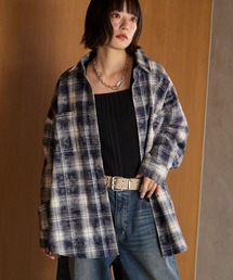 《UNISEX》ダストチェックシャツジャケット