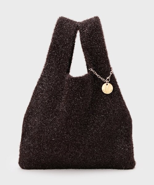 OPAQUE.CLIP（オペークドットクリップ）の「メタルチャーム付きラメニットバッグ（トートバッグ・レディース・ゴールド/ブラック/ブラウン系その他/シルバー系その他・00）」の15枚目の写真