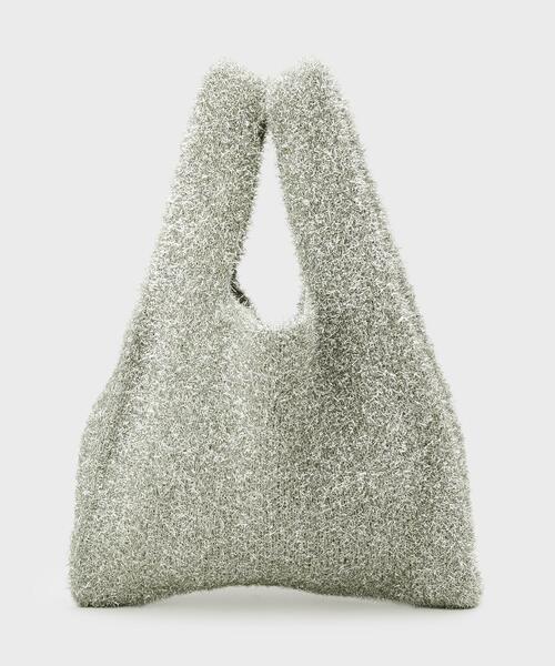 OPAQUE.CLIP（オペークドットクリップ）の「メタルチャーム付きラメニットバッグ（トートバッグ・レディース・ゴールド/ブラック/ブラウン系その他/シルバー系その他・00）」の18枚目の写真