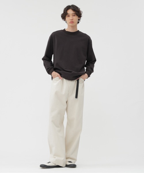 MHL.（エムエイチエル）の「LIGHT DENSED COTTON JERSEY TOP（Tシャツ/カットソー・メンズ・ホワイト系その他3/グリーン系その他7/グレー系その他4・LARGE/MEDIUM）」の10枚目の写真