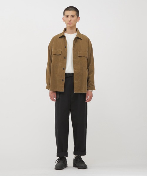 MHL.（エムエイチエル）の「LIGHT DENSED COTTON JERSEY TOP（Tシャツ/カットソー・メンズ・ホワイト系その他3/グリーン系その他7/グレー系その他4・LARGE/MEDIUM）」の5枚目の写真