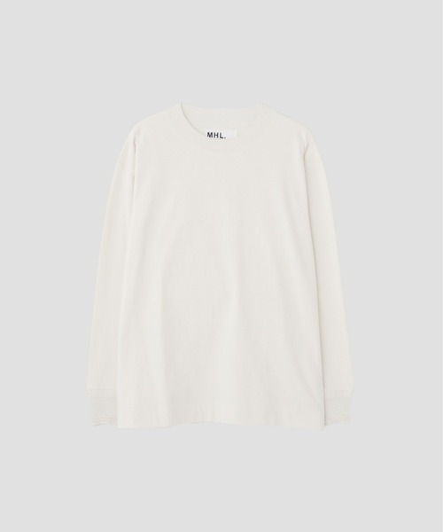 MHL.（エムエイチエル）の「LIGHT DENSED COTTON JERSEY TOP（Tシャツ/カットソー・メンズ・ホワイト系その他3/グリーン系その他7/グレー系その他4・LARGE/MEDIUM）」の7枚目の写真