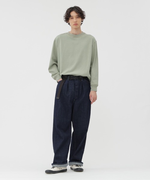 MHL.（エムエイチエル）の「LIGHT DENSED COTTON JERSEY TOP（Tシャツ/カットソー・メンズ・ホワイト系その他3/グリーン系その他7/グレー系その他4・LARGE/MEDIUM）」の14枚目の写真