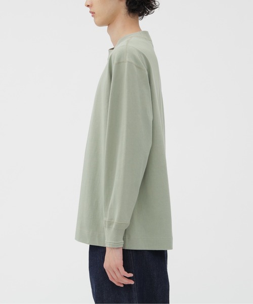 MHL.（エムエイチエル）の「LIGHT DENSED COTTON JERSEY TOP（Tシャツ/カットソー・メンズ・ホワイト系その他3/グリーン系その他7/グレー系その他4・LARGE/MEDIUM）」の15枚目の写真