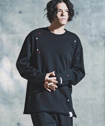 msw1763-Card Stitch Emblem Sweat shirt スウェットプルオーバー(192-033-gla-cf)