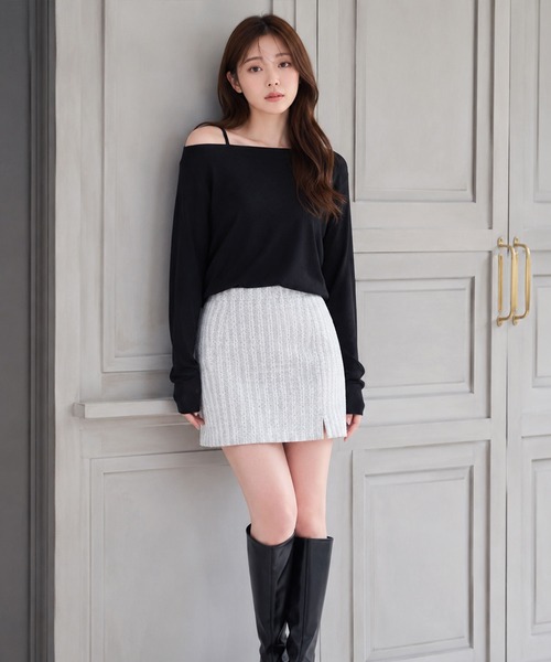 Ruwan yu(ルワンユー)の「ラメツイードスカート【大きいサイズ対応】(スカート・レディース・シルバー・L/LL/3L/4L)」の20枚目の写真