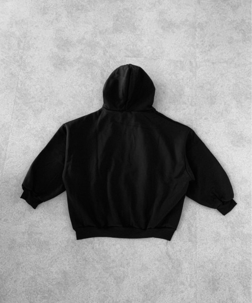 SHEPP(シープ)の「フロントロゴ ハーフジップ フーディー(パーカー・レディース・アイボリー/ブラック/グレー・M/L)」の19枚目の写真