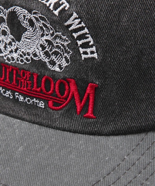 FRUIT OF THE LOOM（フルーツオブザルーム）の「FRUIT OF THE LOOM ピグメントCAP（キャップ・レディース・アイボリー/ブルー/ブラック・FREE）」の18枚目の写真