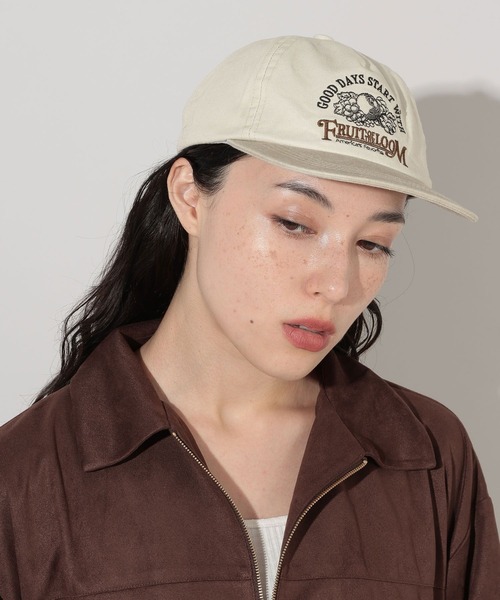 FRUIT OF THE LOOM（フルーツオブザルーム）の「FRUIT OF THE LOOM ピグメントCAP（キャップ・レディース・アイボリー/ブルー/ブラック・FREE）」の4枚目の写真