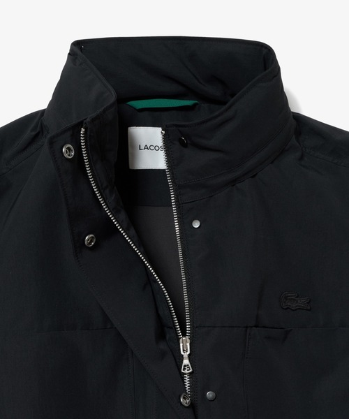 LACOSTE（ラコステ）の「撥水 ウエストドローコード ユーティリティマウンテンパーカー / フード収納可（マウンテンパーカー・レディース・ブラック/ベージュ・34/36/38/40）」の12枚目の写真