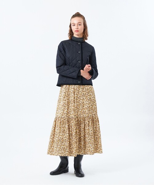 MACKINTOSH PHILOSOPHY（ﾏｯｷﾝﾄｯｼｭ ﾌｨﾛｿﾌｨｰ）の「【ROYTON（ロイトン）】キルティング（ノーカラーコート・レディース・ホワイト系その他/カーキ/ダークネイビー・36/40/38）」の15枚目の写真