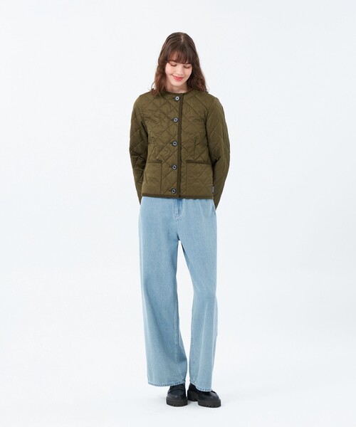 MACKINTOSH PHILOSOPHY（ﾏｯｷﾝﾄｯｼｭ ﾌｨﾛｿﾌｨｰ）の「【ROYTON（ロイトン）】キルティング（ノーカラーコート・レディース・ホワイト系その他/カーキ/ダークネイビー・36/40/38）」の14枚目の写真