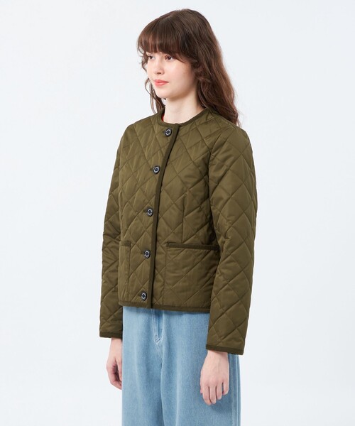 MACKINTOSH PHILOSOPHY（ﾏｯｷﾝﾄｯｼｭ ﾌｨﾛｿﾌｨｰ）の「【ROYTON（ロイトン）】キルティング（ノーカラーコート・レディース・ホワイト系その他/カーキ/ダークネイビー・36/40/38）」の12枚目の写真