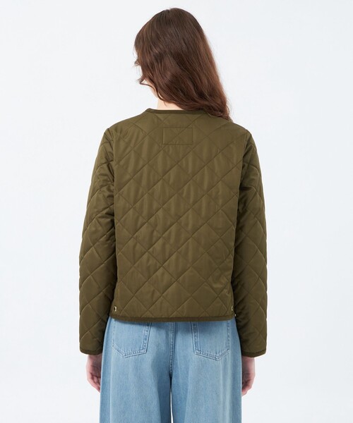 MACKINTOSH PHILOSOPHY（ﾏｯｷﾝﾄｯｼｭ ﾌｨﾛｿﾌｨｰ）の「【ROYTON（ロイトン）】キルティング（ノーカラーコート・レディース・ホワイト系その他/カーキ/ダークネイビー・36/40/38）」の11枚目の写真