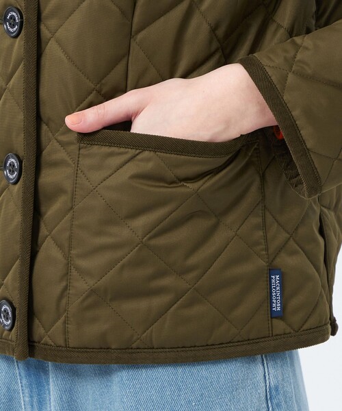 MACKINTOSH PHILOSOPHY（ﾏｯｷﾝﾄｯｼｭ ﾌｨﾛｿﾌｨｰ）の「【ROYTON（ロイトン）】キルティング（ノーカラーコート・レディース・ホワイト系その他/カーキ/ダークネイビー・36/40/38）」の10枚目の写真