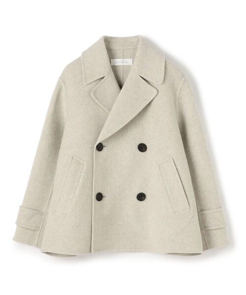 ギャルリーヴィー メルトンピーコート Super120's ウールメルトンピーコート/ネイビー | Factelier