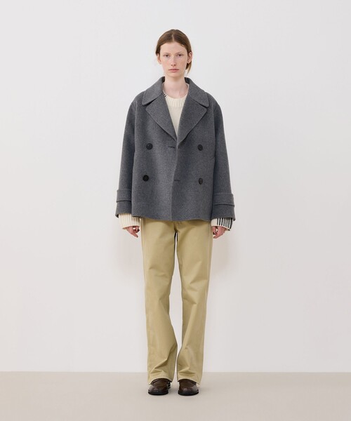 WEB先行予約】ウールカシミヤダブルフェイス Pコート