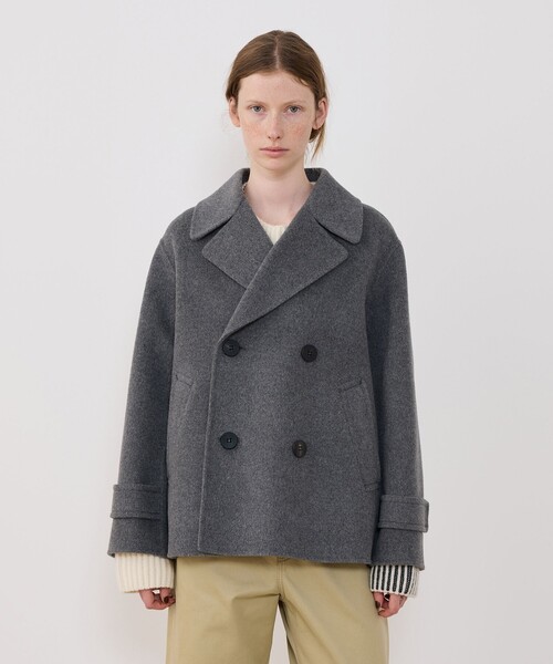 WEB先行予約】ウールカシミヤダブルフェイス Pコート