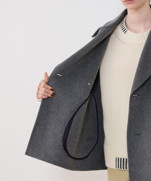 WEB先行予約】ウールカシミヤダブルフェイス Pコート