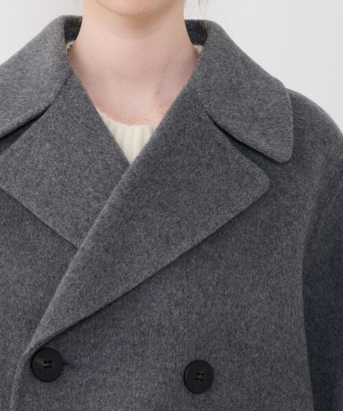 [美品]GALERIE VIEトゥモローランドカシミアダブルフェイスピーコート 楽天市場】ウールカシミヤダブルフェイス Pコート GALERIE VIE