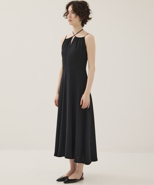 EMILY ODA(エミリーオダ)の「【EMILYODA/エミリーオダ】Halter Neck Dress/ホルターネックドレス(ワンピース・レディース・ブラック・1)」の7枚目の写真