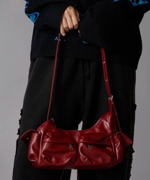 Theater code | フェイクレザー フロントポケット付き ショルダーバッグ(ショルダーバッグ)