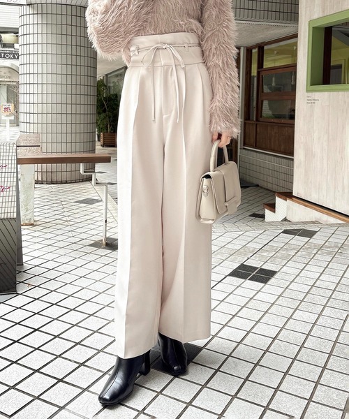 〈GW中発送可能〉 Heveリボンドットパンツ アイボリー 38サイズ GW中発送可能〉 Heveリボンドットパンツ アイボリー 38サイズ