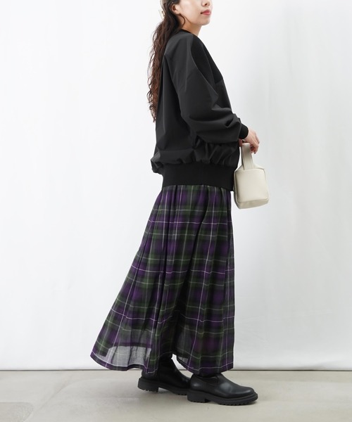 LUCA/LADY LUCK LUCA(ルカ/レディラックルカ)の「LC/LLL ドッキングニットブルゾン(ブルゾン・レディース・カーキ/ブラック・FREE)」の12枚目の写真