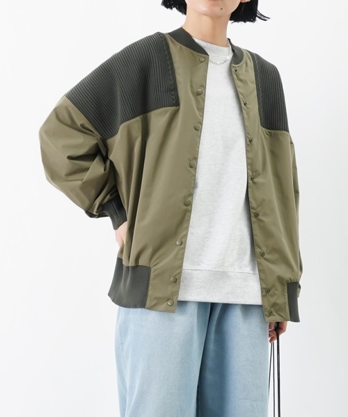 LUCA/LADY LUCK LUCA(ルカ/レディラックルカ)の「LC/LLL ドッキングニットブルゾン(ブルゾン・レディース・カーキ/ブラック・FREE)」の7枚目の写真