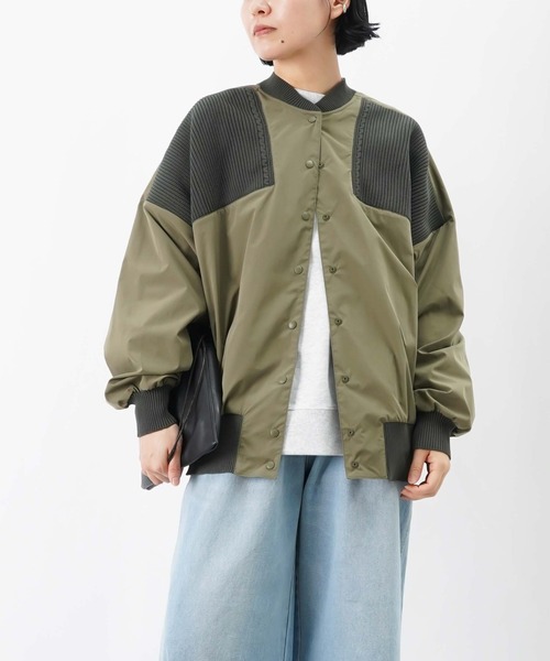 LUCA/LADY LUCK LUCA(ルカ/レディラックルカ)の「LC/LLL ドッキングニットブルゾン(ブルゾン・レディース・カーキ/ブラック・FREE)」の9枚目の写真