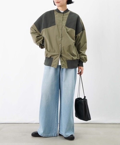 LUCA/LADY LUCK LUCA(ルカ/レディラックルカ)の「LC/LLL ドッキングニットブルゾン(ブルゾン・レディース・カーキ/ブラック・FREE)」の5枚目の写真