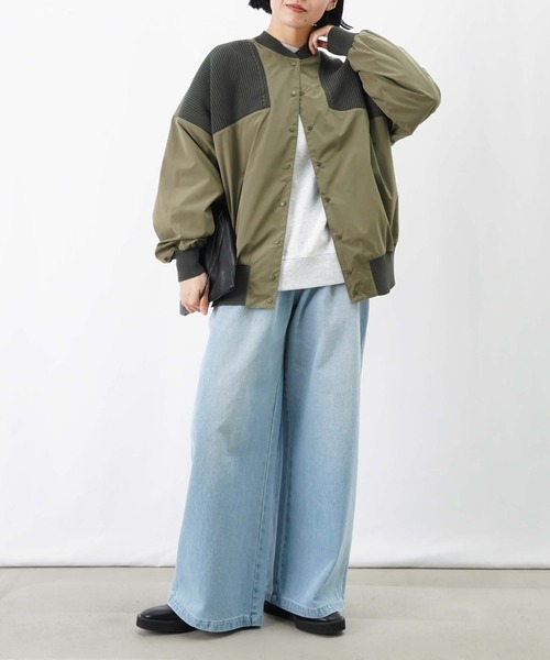 LUCA/LADY LUCK LUCA(ルカ/レディラックルカ)の「LC/LLL ドッキングニットブルゾン(ブルゾン・レディース・カーキ/ブラック・FREE)」の19枚目の写真