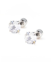 Cream dot. | ネジロック式キャッチのステンレス製ピアス(ピアス（両耳用）)