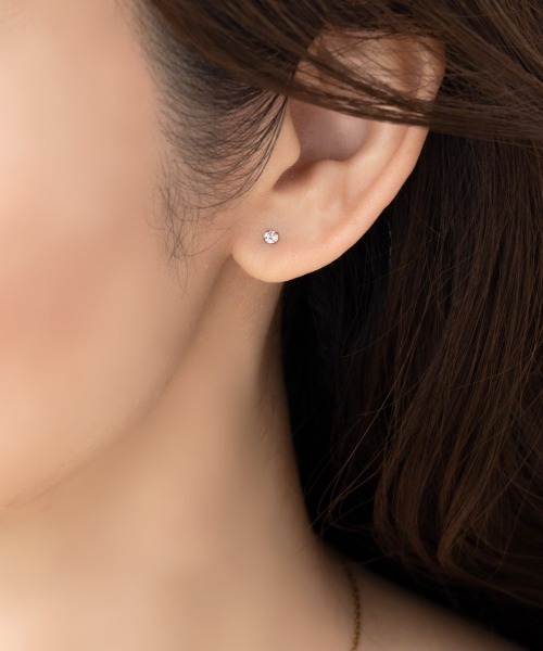 Cream dot.（クリームドット）の「【サージカルステンレス】ネジロック式キャッチのステンレス製ピアス（ピアス（両耳用）・レディース・ベージュ系その他/ベージュ/ゴールド/シルバー系その他/ゴールド系その他/シルバー・#2/#3/#4/#5/#6）」の7枚目の写真