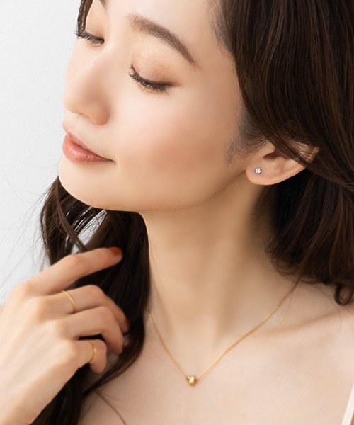 Cream dot.（クリームドット）の「【サージカルステンレス】ネジロック式キャッチのステンレス製ピアス（ピアス（両耳用）・レディース・ベージュ系その他/ベージュ/ゴールド/シルバー系その他/ゴールド系その他/シルバー・#2/#3/#4/#5/#6）」の8枚目の写真