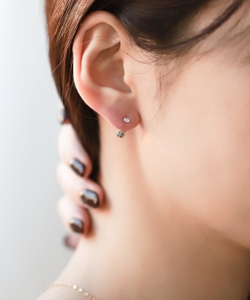 Cream dot.（クリームドット）の「【サージカルステンレス】ネジロック式キャッチのステンレス製ピアス（ピアス（両耳用）・レディース・ベージュ系その他/ベージュ/ゴールド/シルバー系その他/ゴールド系その他/シルバー・#2/#3/#4/#5/#6）」の18枚目の写真