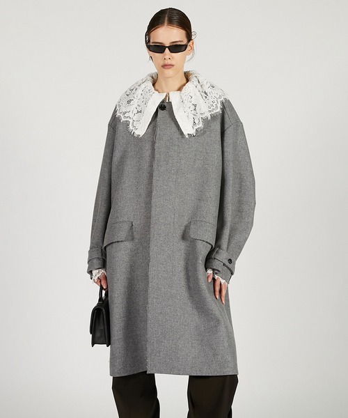 ウールステンカラーコート / Wool Stand Collar Coat（ステンカラー