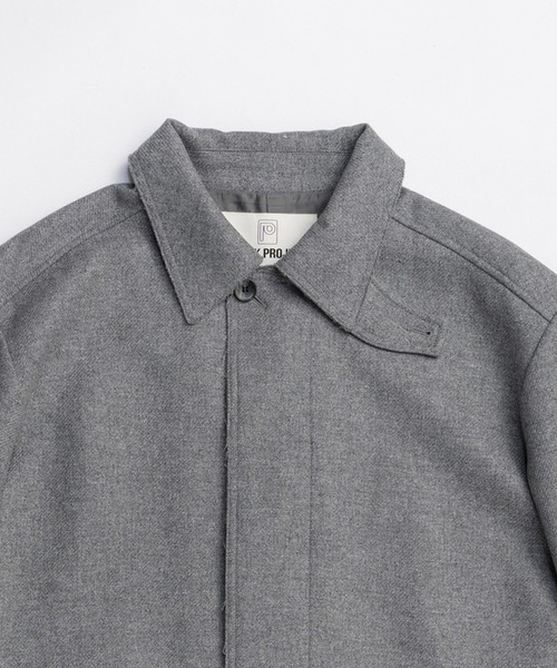 PRANK PROJECT（プランクプロジェクト）の「ウールステンカラーコート / Wool Stand Collar Coat（ステンカラーコート・レディース・グレー/ブラック・FREE）」の16枚目の写真