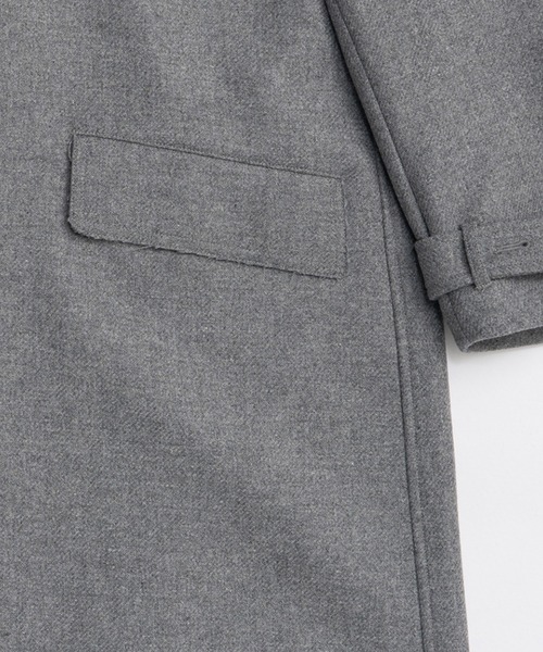 PRANK PROJECT（プランクプロジェクト）の「ウールステンカラーコート / Wool Stand Collar Coat（ステンカラーコート・レディース・グレー/ブラック・FREE）」の18枚目の写真