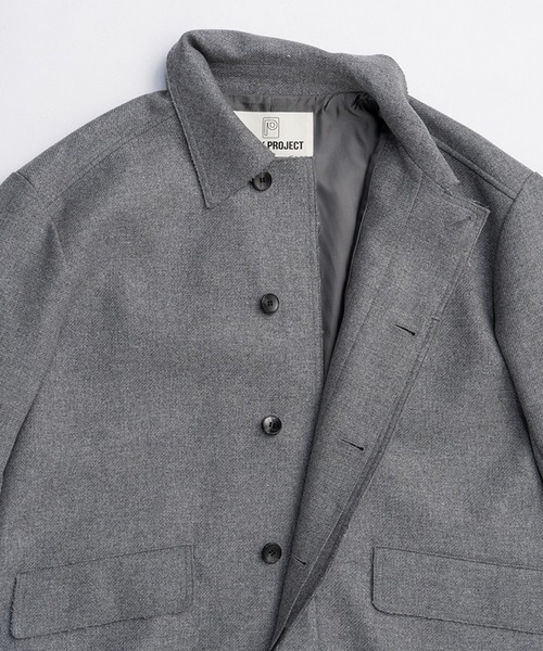 PRANK PROJECT（プランクプロジェクト）の「ウールステンカラーコート / Wool Stand Collar Coat（ステンカラーコート・レディース・グレー/ブラック・FREE）」の13枚目の写真