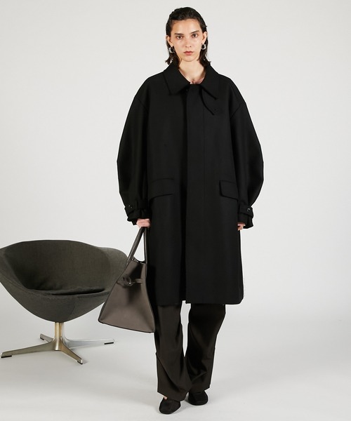 ウールステンカラーコート / Wool Stand Collar Coat（ステンカラー