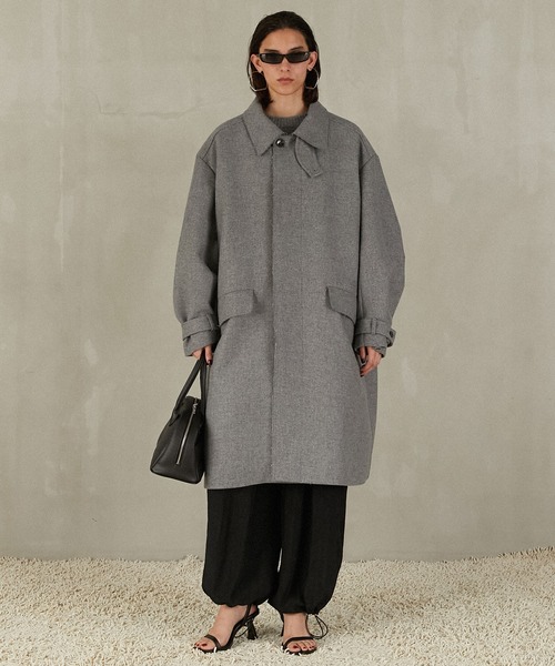 ウールステンカラーコート / Wool Stand Collar Coat（ステンカラー