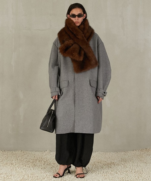 ウールステンカラーコート / Wool Stand Collar Coat（ステンカラー