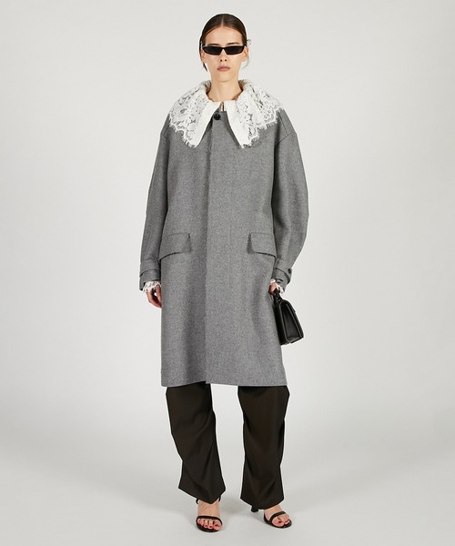 ウールステンカラーコート / Wool Stand Collar Coat（ステンカラー