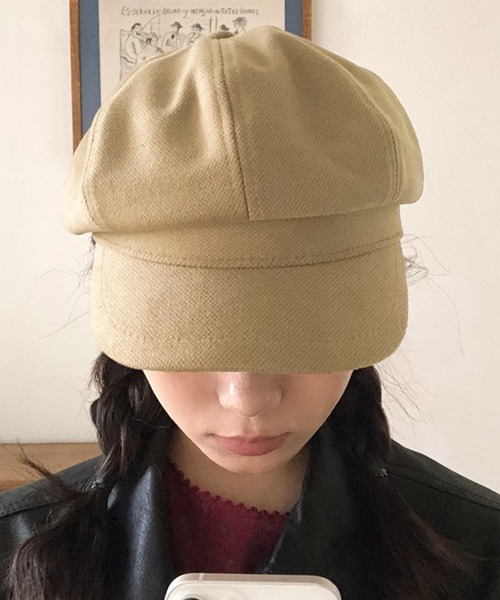 DAY CLOSET（デイ クローゼット）の「【UV対策/小顔効果/サイズ調節可/頭周り56-58cm】クラシカル 微起毛 キャスケット レディース（キャスケット・レディース・ホワイト/ベージュ系その他/ブラウン/ブラック・ONE SIZE）」の4枚目の写真