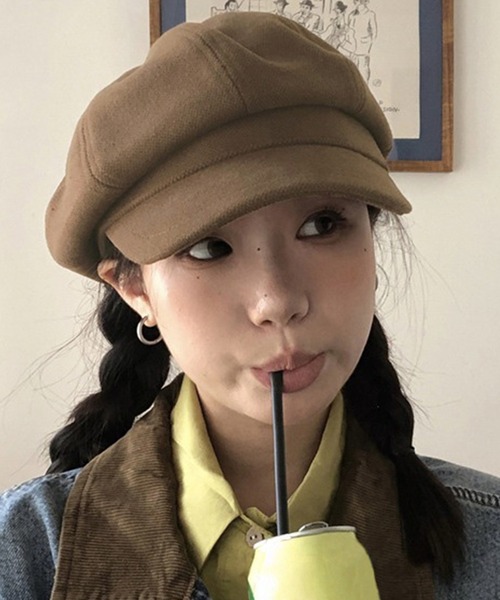 DAY CLOSET（デイ クローゼット）の「【UV対策/小顔効果/サイズ調節可/頭周り56-58cm】クラシカル 微起毛 キャスケット レディース（キャスケット・レディース・ホワイト/ベージュ系その他/ブラウン/ブラック・ONE SIZE）」の3枚目の写真