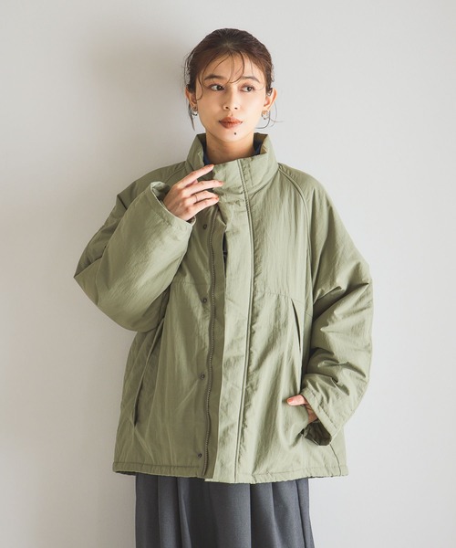 スタンドカラーミドルコート[プチサイズあり]（その他アウター